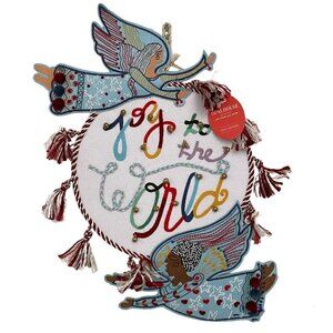 Target Joy to the World Unframed Wall Hanging White Opalhouse™ Jungalow™ Decor